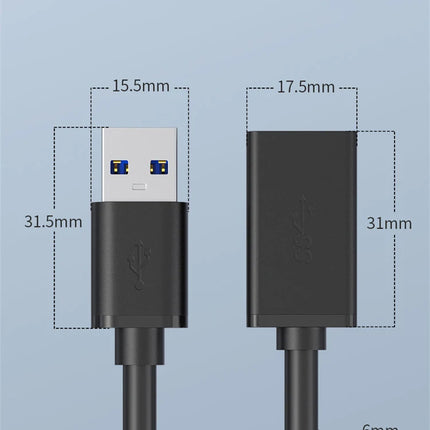 USB 3.0 Extension Cable Male to Female 5Gbps Data Cord USB3.0 Extender for PC PS3 Laptop to U Disk Smart TV USB Cable Extension