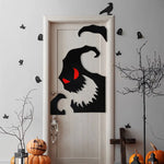 Halloween Decoration,DIY Felt Cloth Stickers for Home,Devil,Witch Hat,Glass Window Stickers, Halloween Party Door Stickers