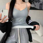Women Winter Warm Top Thin Velvet Corset Top Solid Y2k Sleeveless Tank Tops Sleeveless Sexy Slim Fleece Corset Top Female