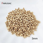 18K Gold Plated Brass Spacer Beads For Jewelry Making Materials,Separators For Beads, Striped Cut Flower Beads For Needlework