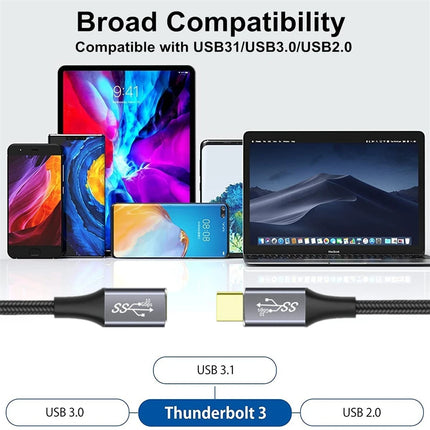 USB C 3.1 Gen2 10Gbps Extension Cable Type C to C PD 100W QC4.0 3.0 5A Fast Charging Cable For MacBook Pro 4k 60Hz Video Cable