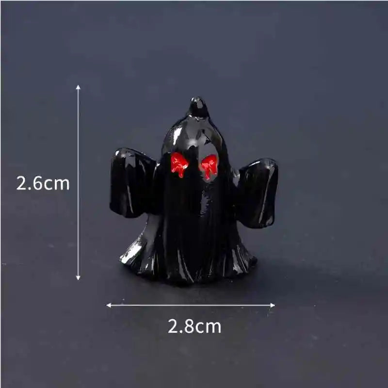 Halloween Decoration Maple Leave Ghost Desktop Ornaments Mini Skull Luminous Horror Eyeball Halloween Party Favors Home Decor