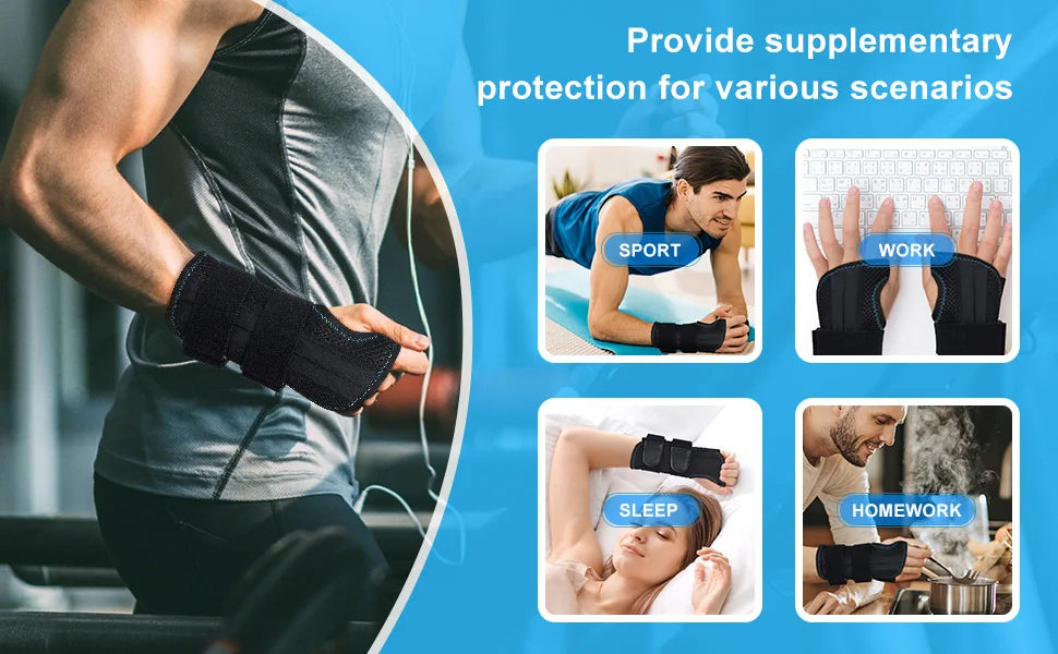 1Pcs Adjustable Wristband Wrist Support Wrist Brace Sport Left Right Hand Wrist Support for Fitness, Weightlifting & Pain Relief