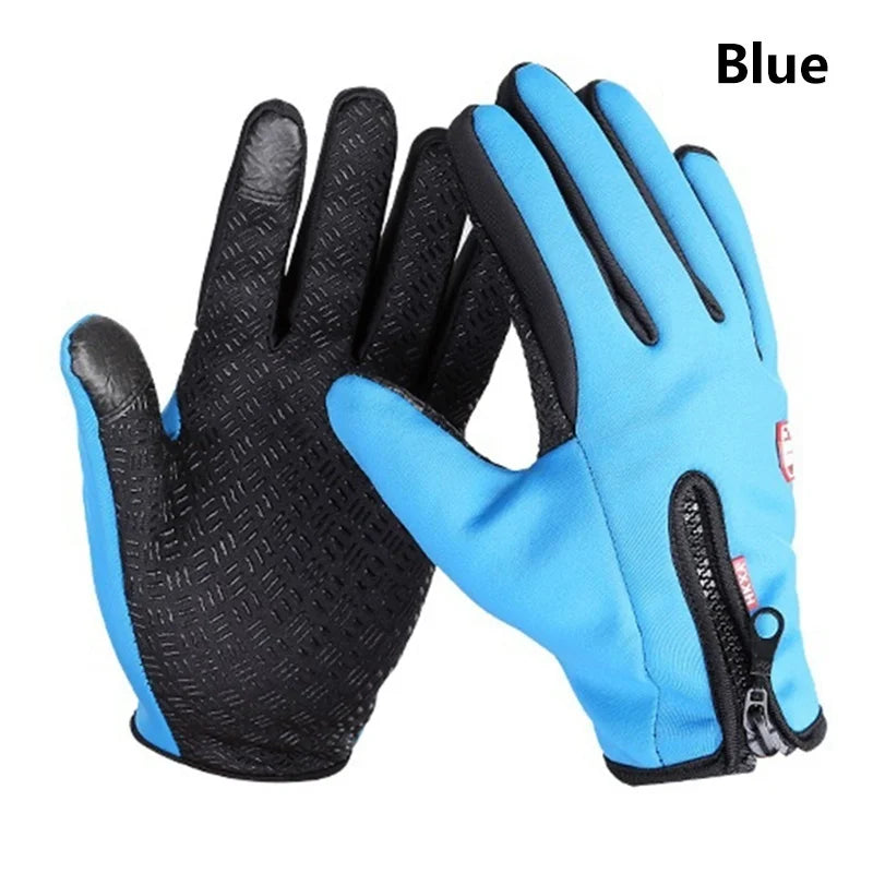 Winter Cycling Gloves With Wrist Support Touch Screen Bicycle Gloves Outdoor Sports Anti-slip Windproof Bike Full Finger Gloves