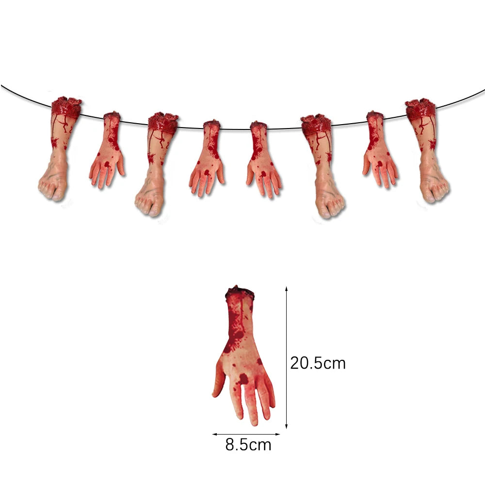 Halloween Hanging Banner Garland Bunting Pumkin Ghost Bat Paper Banner Door Hanging Ornaments Halloween Xmas Party Decoration