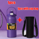 1500ML Stainless Steel Thermo Bottle Portable Thermos Large Capacity Thermo Water Bottle Tumbler Thermoses Outdoor Vacuum Flasks