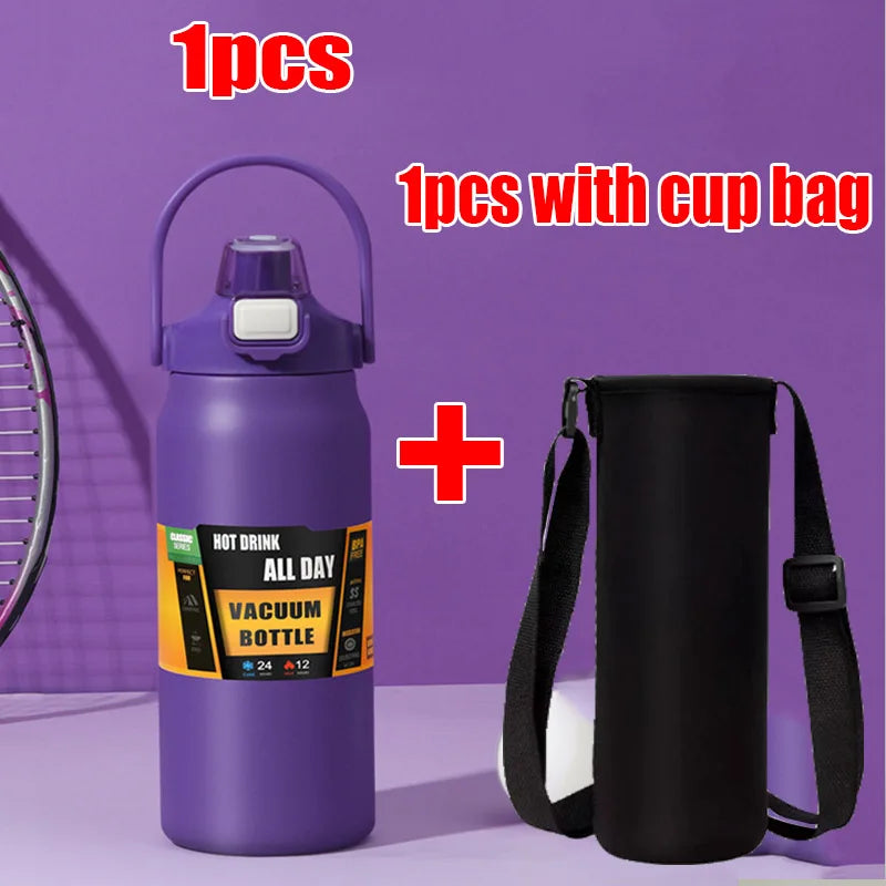 1500ML Stainless Steel Thermo Bottle Portable Thermos Large Capacity Thermo Water Bottle Tumbler Thermoses Outdoor Vacuum Flasks