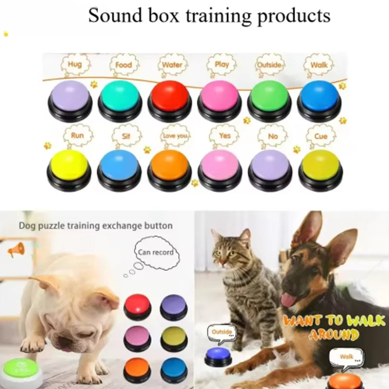 Dog Communication Buttons Voice Recording Button for Pet Training 30 Second Record Playback Funny Gift for Talking