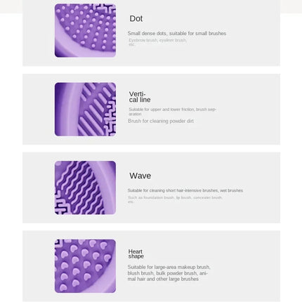 Silicone Makeup Brush Cleaner Folding Powder Puff Cleaning Bowl Eyeshadow Brushes Washing Soft Mat Beauty Tools Scrubber Box