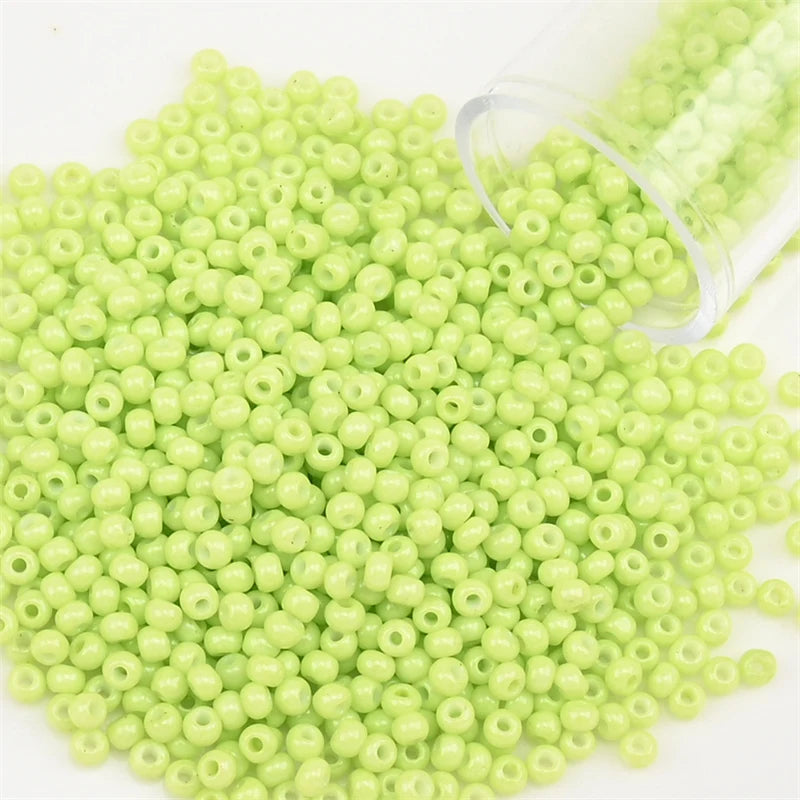 12Grams/Tube 2mm Metallic Seed Beads Japanese Round Glass Seedbeads For DIY Needlework Dress Adornment Sewing 1200pcs