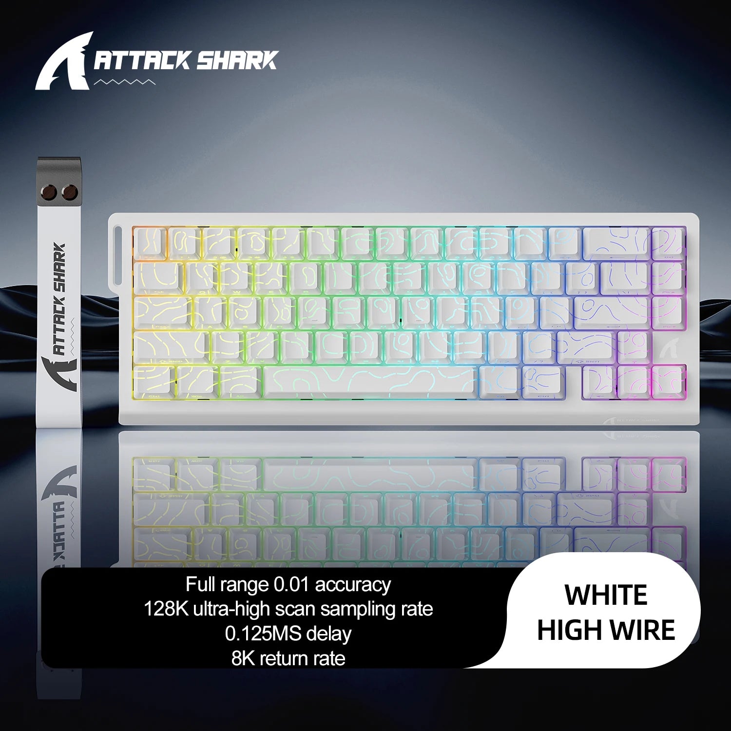 8K Magnetic Gaming Keyboard ATTACK SHARK X68HE Wired and FREEWOLF F68 Wired F68Pro Wireless for Pro Gaming 0.01mm Rapid Trigg
