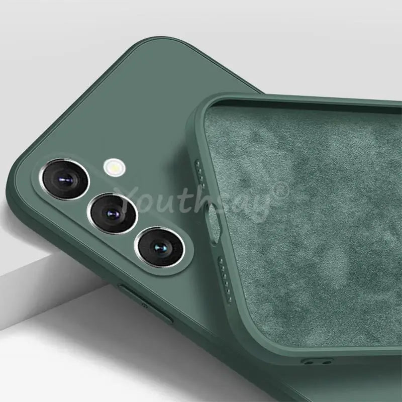 For Samsung Galaxy S24 FE Case Silicone Plain Protect Cover Samsung S25 FE S24 FE S23 S21 S22 Plus Ultra Cover Rubber Case