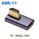 HDMI-compatible Cable Adapter mini micro hdmi to HDMI 2.1 Converter 48Gpbs 8K60HZ 4K120HZ for HDTV Projector PS4 PS5 Laptop PC