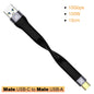 USB3.1 10Gbps Short Cable 13cm PD 100W USB to Type C Cable Converter OTG USB Adapter USB4 20Gbps Cable 22cm for SSD Power Bank