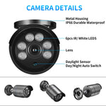 AZISHN H.265+ 8CH 5MP AHD DVR Kit CCTV System Motion Detection HD Outdoor IP66 Bullet Camera XMEye APP P2P Surveillance Set