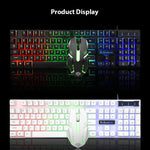 KM320 Keyboard And Mouse Set Waterproof Luminous Game Backlit Keyboard