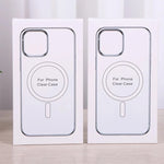 Hard Crystal Original Magnectic Case For iPhone 13 12 11 14 15 16Pro Max XSMAX XR SE 7 8Plus For Magsafe Wireless Charging Cover
