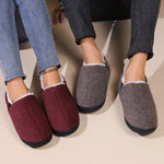 Bebealy Winter Slippers For Men Outdoor Antiskid Men Slippers Fashion Casual Warm Fluffy Slippers Indoor Plush Flat Men Shoes