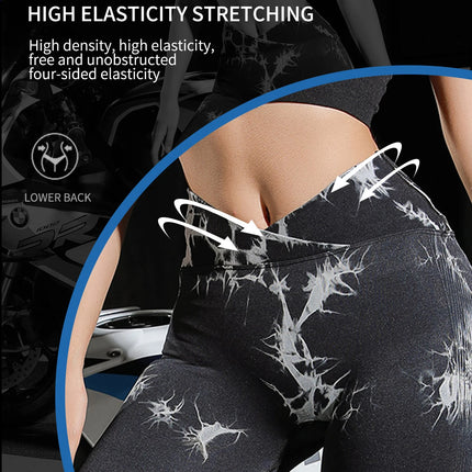 Tie Dye Fitness Legging Woman Push Up Workout Sport Leggings Women Scrunch Butt Female Outfit Gym Seamless Legging Pants