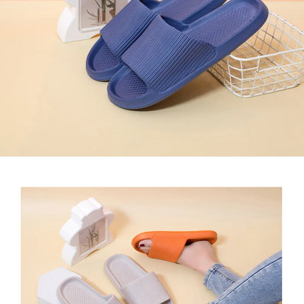 Women's Slippers Fashio Light EVA Soft Men's Home Sole Slipper Bathroom Anti-Slip Casual Indoor Slipper Beach Sandal Flip-Flops