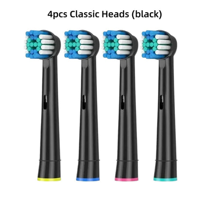 4/8PCS Replacement Brush Heads for Oral B Electric Toothbrushes Floss Cross Action 3D Pro White Precision Standard Daily Clean