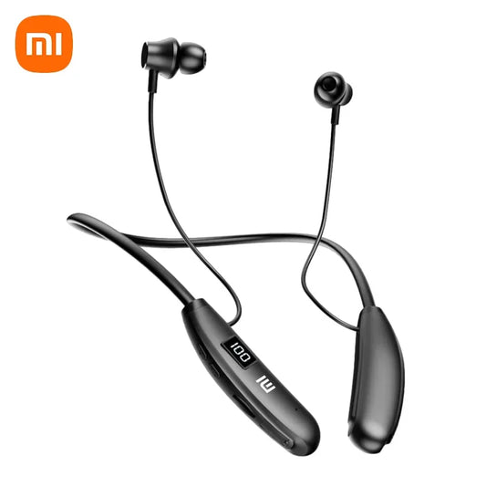 Xioami Wireless Headphones Hi-Fi Stereo Bluetooth Earphone Neckband Bass Sports Waterproof Earbuds Support TF Card Built-in Mic