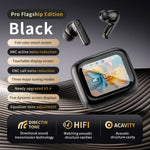 New Full Touch Screen Headphones ANC Bluetooth 5.4 Noise Cancelling Earphones HiFi Stereo Wireless In-Ear ENC Earbuds With Mic