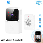 Wireless Smart Video Doorbell, 2.4G WiFi Home Security Camera, 2-way Audio, Night Vision, Battery, Secure Home Monitoring