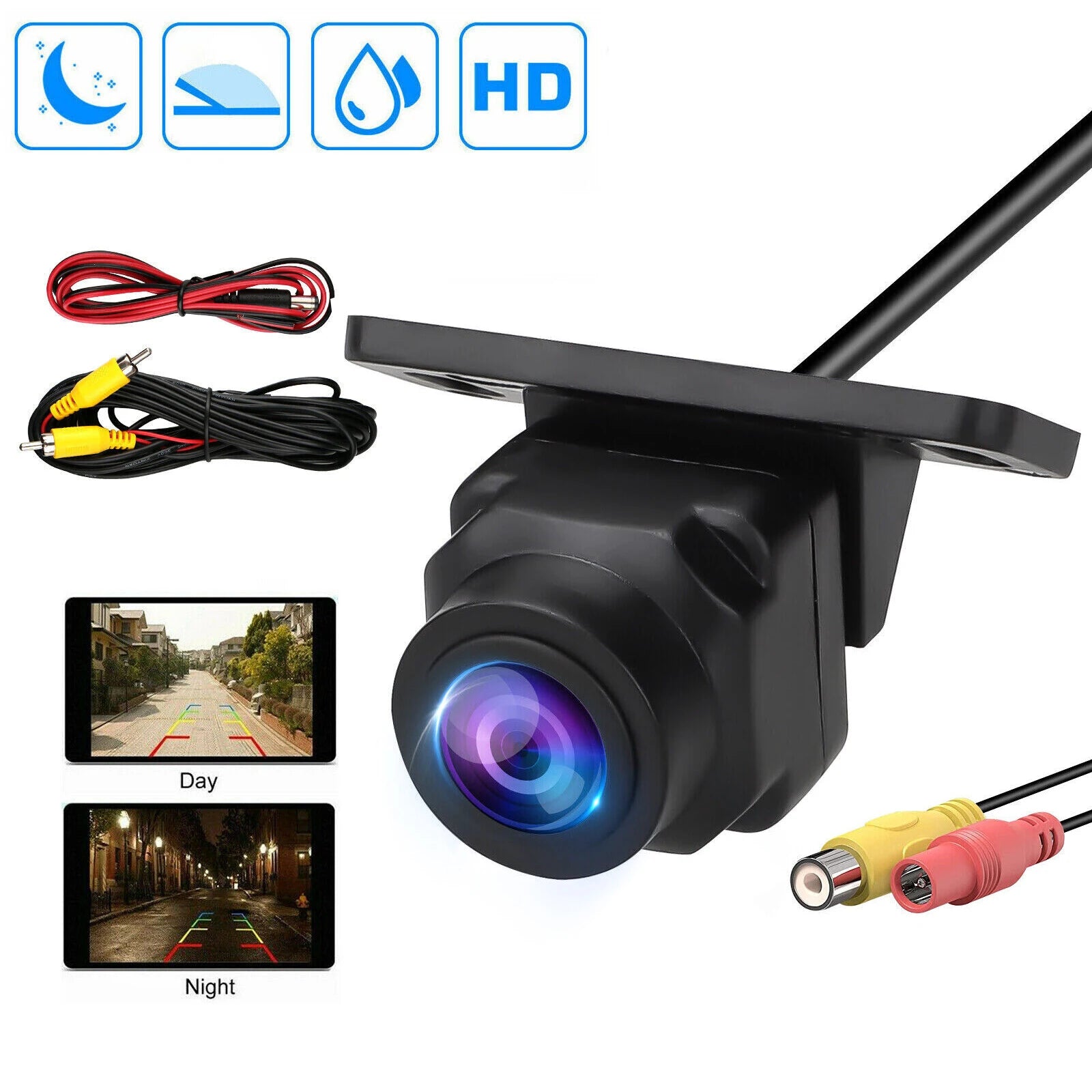180º Car Rear View Backup Camera Reverse Parking CMOS Night Vision Waterproof