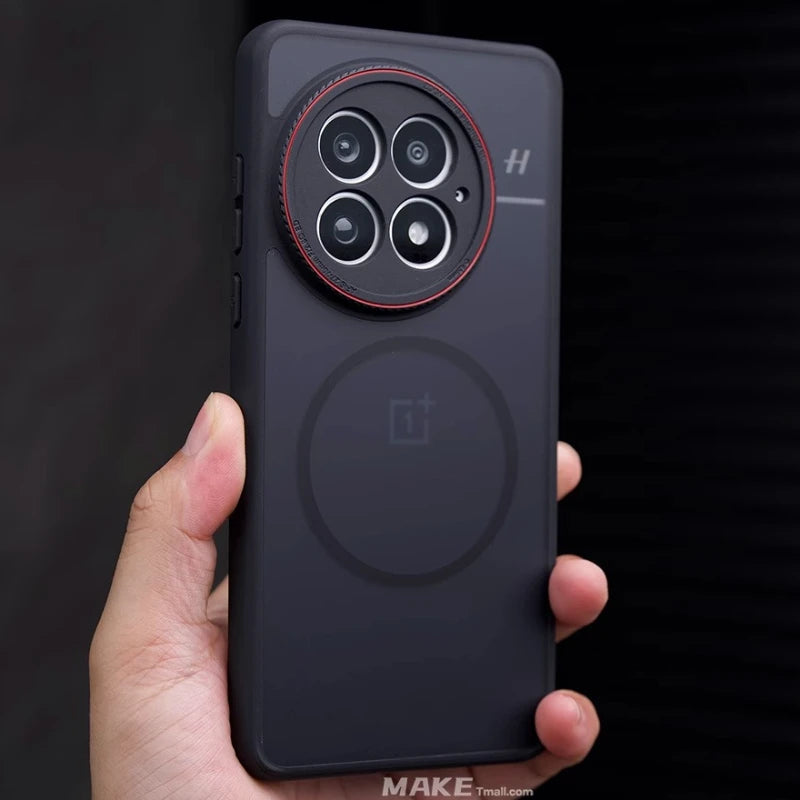 Case For OnePlus 13 13R ACE5 Pro Luxury Matte Magnet Magsafe Back Cover For OnePlus 13 Wireless Charging Bumper Funda