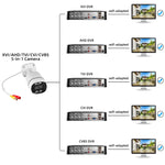 KERUI 4CH 5MP Surveillance Security Camera System CCTV Kit 6 IN 1 Video Audio Recorder Face Detection XVI AHD TVI CVI VBS IP