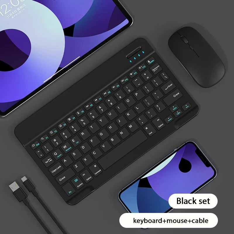 10 Inch Magnetic Tablet Keyboard for Ipad 2024 10.9 11 10.2 Bluetooth Rechargeable Keyboards for Xiaomi 6 Huawei Matepad 11.5
