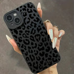 Black Print Leopard Graphic Phone Case For Samsung Galaxy A15 A35 A55 5G A34 A54 A33 A53 S25 S24 Ultra S23 S22 Plus S21 FE Cover