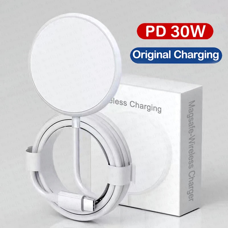 Wireless Charger For iPhone 16 15 14 13 12 Pro Max Plus AirPods Fast Charging Type C Magnetic Charge