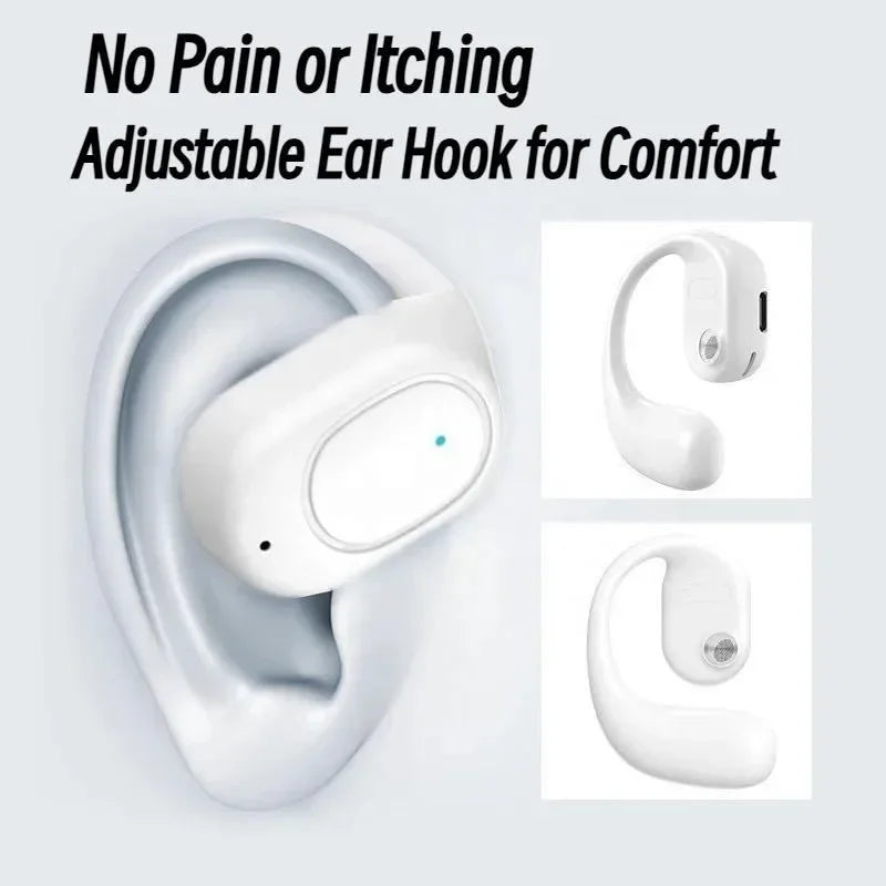 KY2 Wireless Bluetooth Earphones Air Conduction OWS Headphone HiFi Ear-Hook Music Sports Noise Cancel Headset For Smart Phones