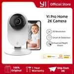 YI Pro Home 2K Wifi Surveillance Camera 3MP IP CCTV Smart Home Baby Pet Monitor Security Protection Compatible with Alexa