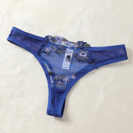 2-Pieces Fancy Sexy Lingerie Set Woman Semi-Sheer Women's Underwear Embroidery Beautiful Bra And Panty Sets Erotic Outfits