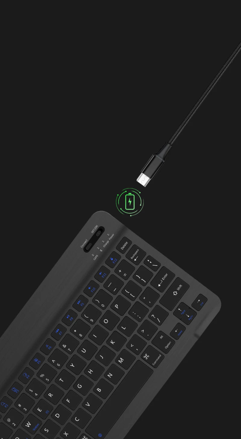 10 inch Magnetic Tablet Keyboard for iPad 2024 10.9 11 10.2 Bluetooth Rechargeable Keyboards for Xiaomi 6 Huawei Matepad 11.5