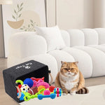 Felt Pet Toy Box Cat and Dog Toy Storage Box Pet Box Toy Storage Box, Suitable for Organizing Pet Supplies Collar Accessories