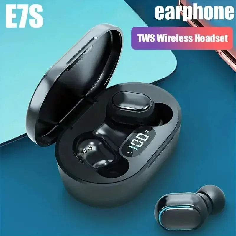 Original E7S Wireless Bluetooth Headset with Mic LED Display Earbuds for iPhone Xiaomi TWS Earphone Bluetooth Headphones Earbuds
