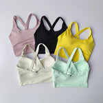 All-in-one Sports Bra Collection Breast High-intensity Professional Shock-proof Huddle Running Bra Yoga Fitness Bra Summer Cloth