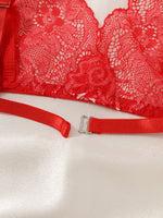 Women Sexy Lingerie Bra Thongs Sets Ultrathin Lace Lingerie Set Temptation Erotic Open Bra Crotchless Outfits For Pretty Girls