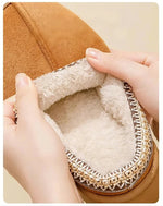 Winter Bohemian Style Indoor Fluffy Slippers with Anti-Slip and Warm Design for Comfortable Feet