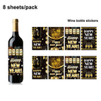 Wine bottle stickers / As Shown