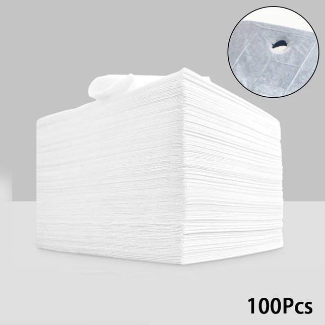 100pcs Disposable White Sheets Salon Massage Table Cover Breathable Non-woven Spa Tattoo Supply Travel Hotel Anti-dirty Bedsheet