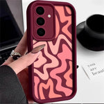 Striped Pattern Phone Case For Samsung Galaxy A17 A56 A16 A36 A55 A54 A15 A25 A35 5G S25 Edge S24 S23 S22 Ultra S24 FE TPU Cover