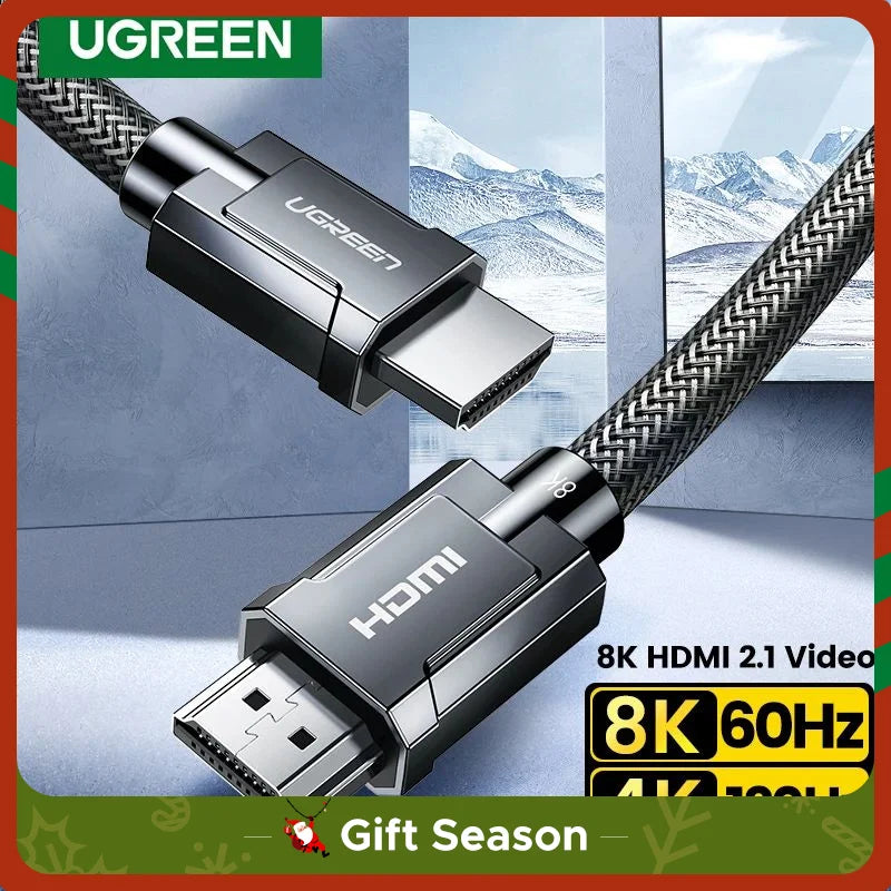 UGREEN 8K HDMI-Compatible Cable for Xiaomi TV Box PS5 USB Ultra High Speed Certified 8K@60Hz  Cable 48Gbps eARC Dolby Vision