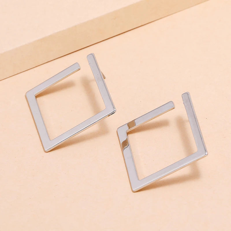 European and American fashion new environmentally friendly personality temperament cool style earrings exaggerated niche design