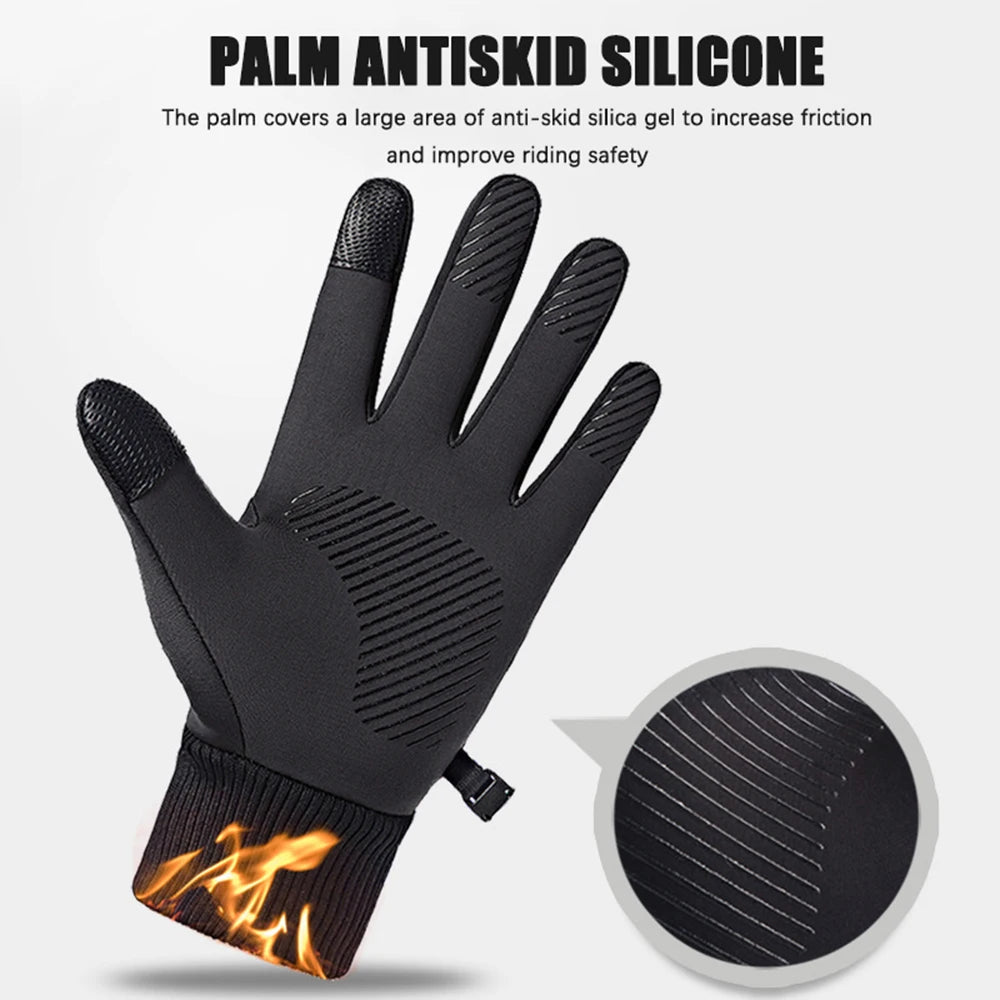 Winter Waterproof Men's Gloves Touchscreen Windproof Sports Fishing Driving Motorcycle Ski Non-slip Warm Cycling Women Gloves