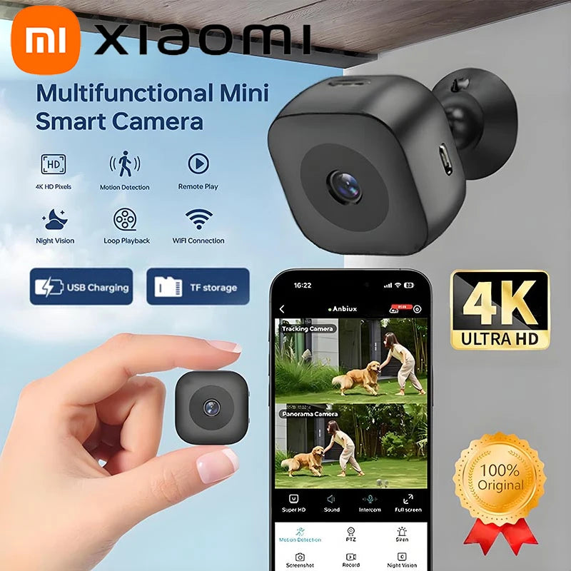 Xiaomi 4K Smart Wireless Home Surveillance HD Camera Battery Camera Indoor Outdoor Security Monitor For Home Theft Prevention